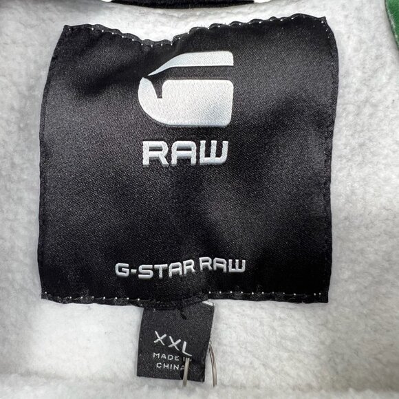 G-Star Raw Men's Large Graphic Fleece Lined Crewneck Sweatshirt Grey Size XXL - Picture 5 of 8